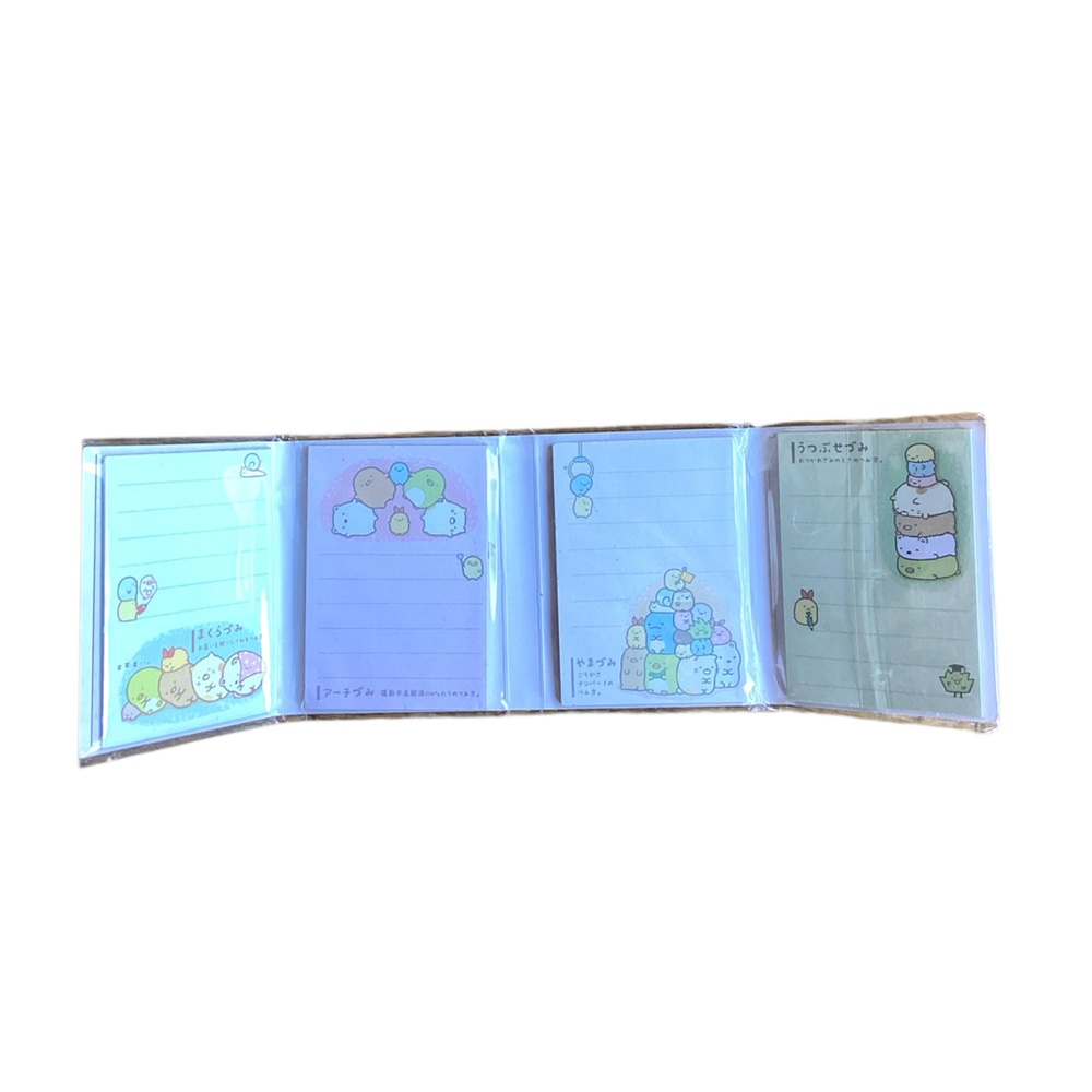 Kawaii cute animal San-x Sumikko Gurashi Folding Memo Pad Picture Book Yellow